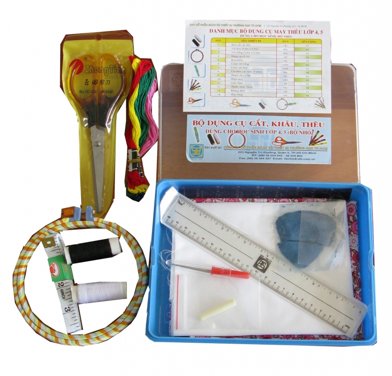 Bộ DC,VL cắt khâu thêu lớp 4(HS)